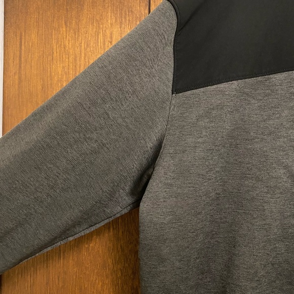 The North Face half zip 2 tone fleece black and dark heather Large - Picture 3 of 8